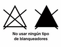 No usar blanqueadores