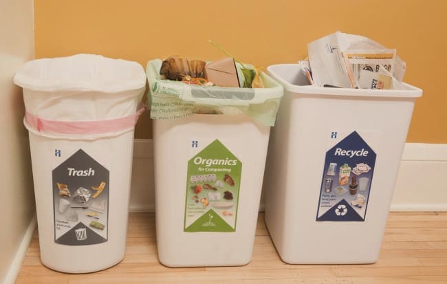 Limpieza doméstica: limpiar el cubo de la basura